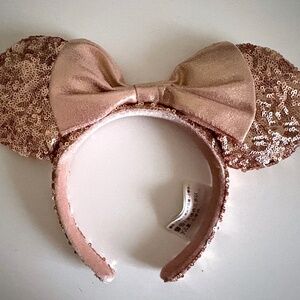 Rose Gold Sequin Minnie Ears